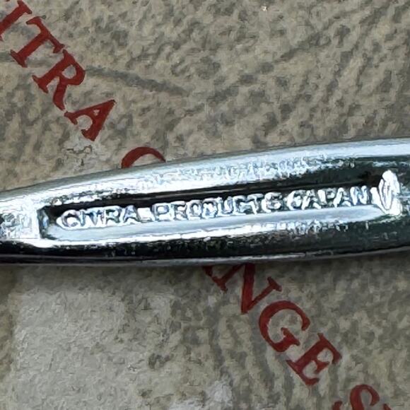 Set of 4 Vintage Citra Stainless Steel Orange / Grapefruit Spoons, Japan, 5" - Picture 3 of 5